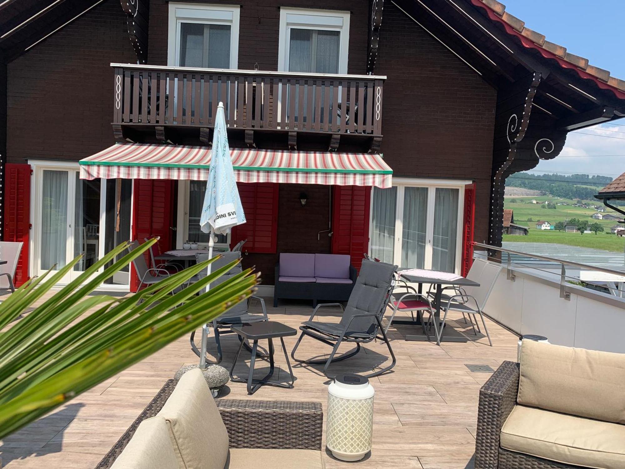 Pension Chalet Charme Siebnen Extérieur photo
